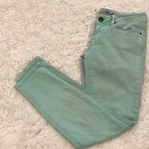 Bullhead Black (PacSun) Aqua Skinny Jean